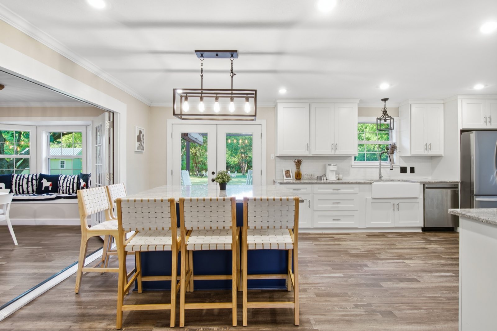 Kitchen with island and barstool seating, Ellis County