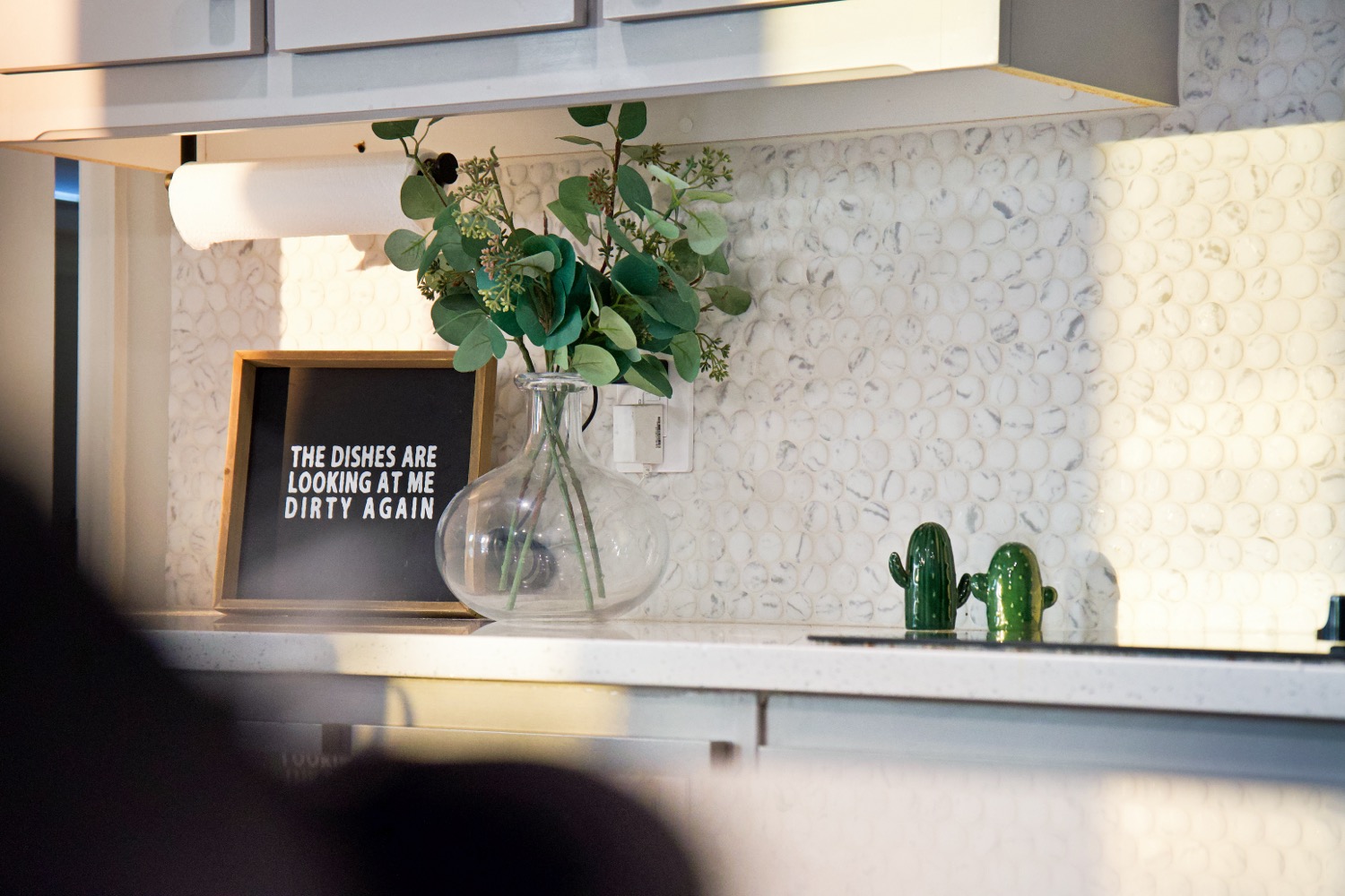 Kitchen backsplash detail